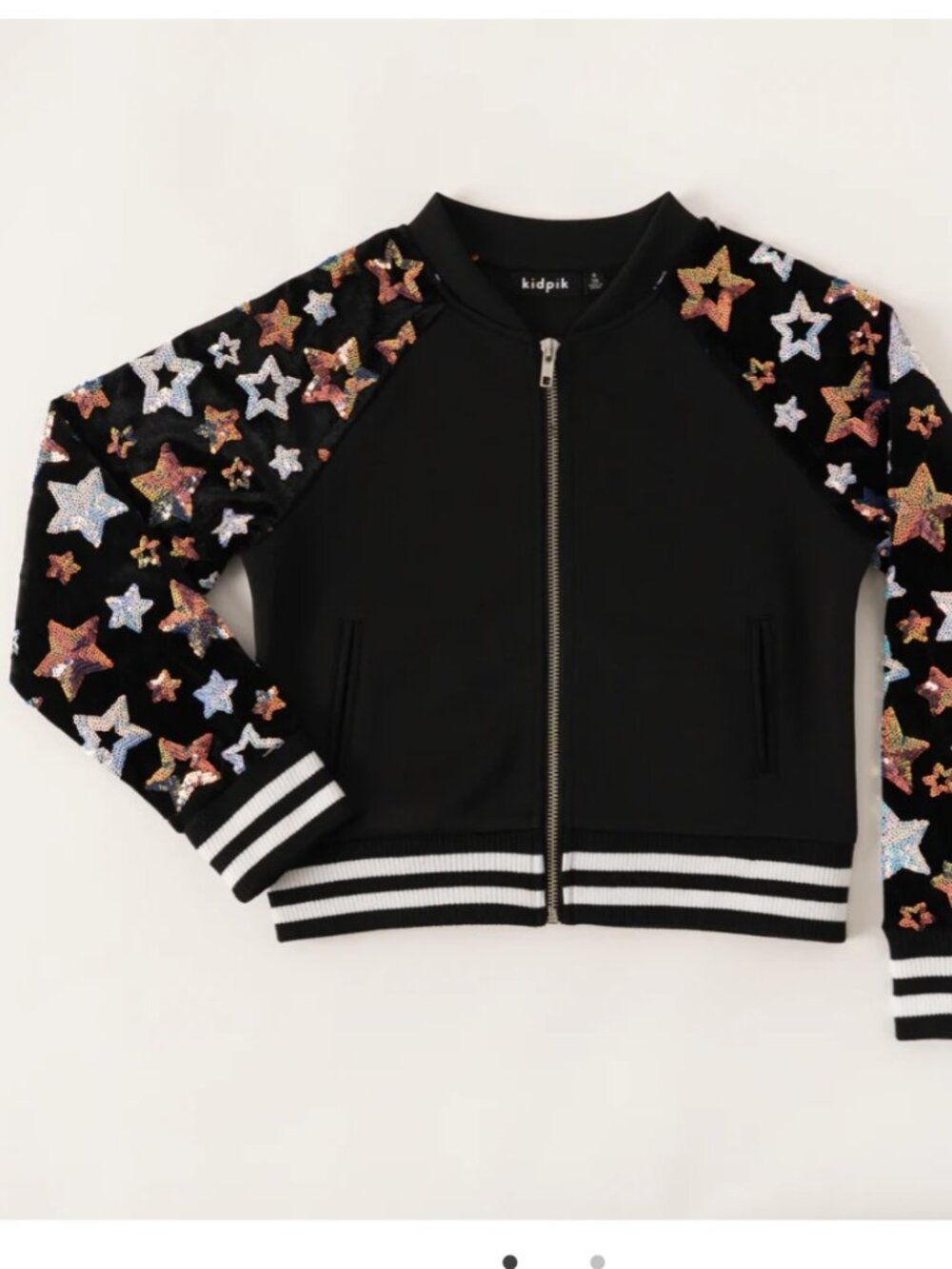 Kidding embroidered star little girl jacket size M-10 (C2) - Picture 2 of 7